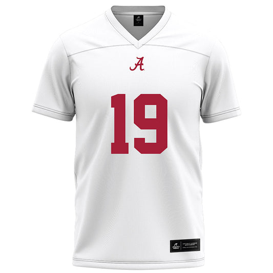 Alabama - NCAA Football : John Cooper - White Football Jersey-0