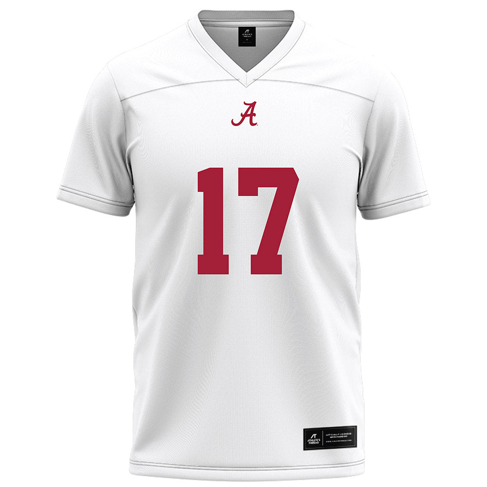 Alabama - NCAA Football : Zyan Gibson - White Football Jersey-0