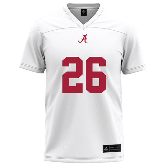 Alabama - NCAA Football : Mhari Johnson - White Football Jersey-0