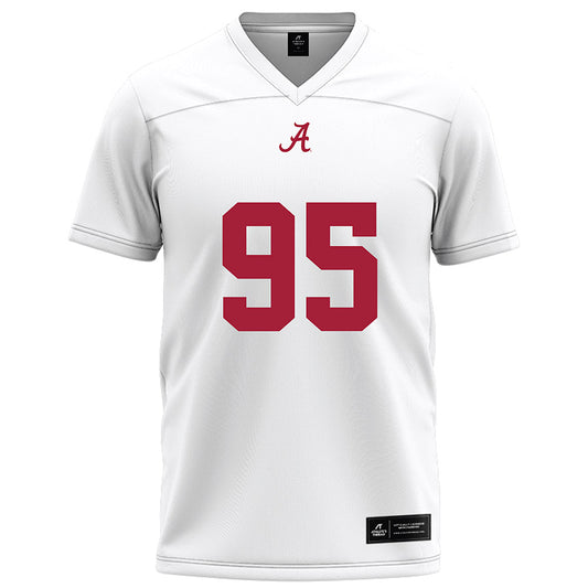 Alabama - NCAA Football : Leslie Black - White Football Jersey-0
