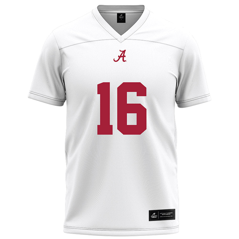 Alabama - NCAA Football : Jorden Edmonds - White Football Jersey-0