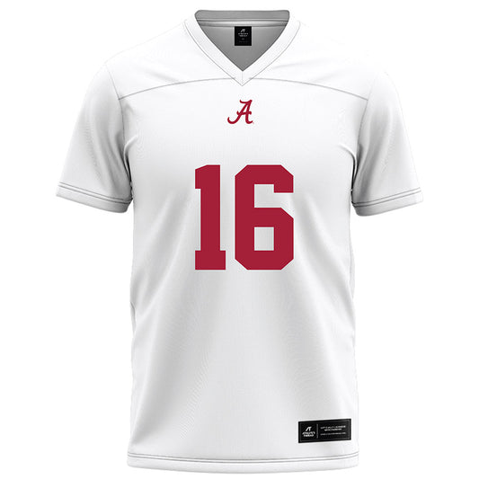 Alabama - NCAA Football : Jorden Edmonds - White Football Jersey-0