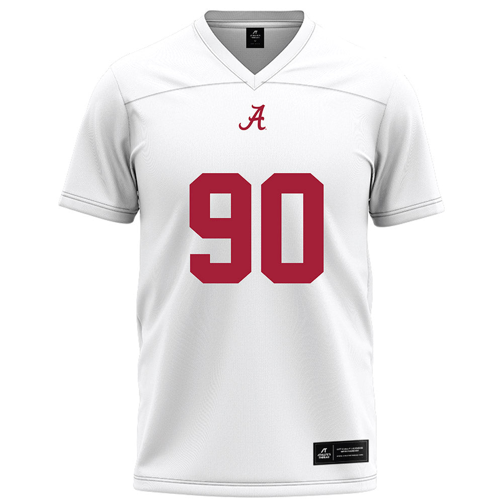 Alabama - NCAA Football : Lorcan Quinn - White Football Jersey-0