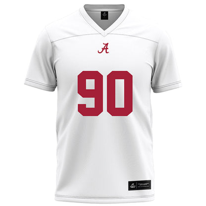 Alabama - NCAA Football : Lorcan Quinn - White Football Jersey-0