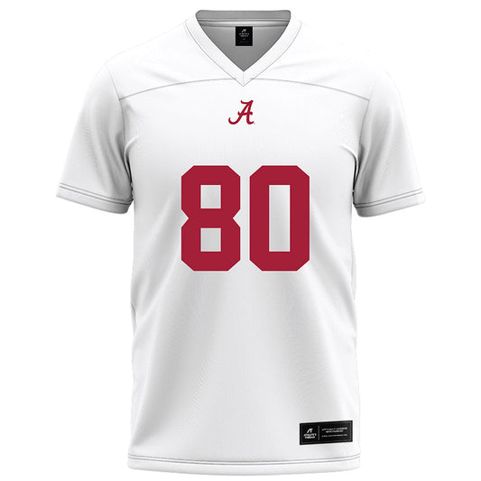 Alabama - NCAA Football : Jaxon Shuttlesworth - White Football Jersey-0