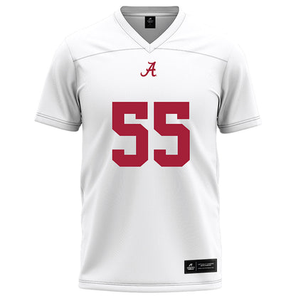 Alabama - NCAA Football : Racin Delgatty - White Football Jersey-0