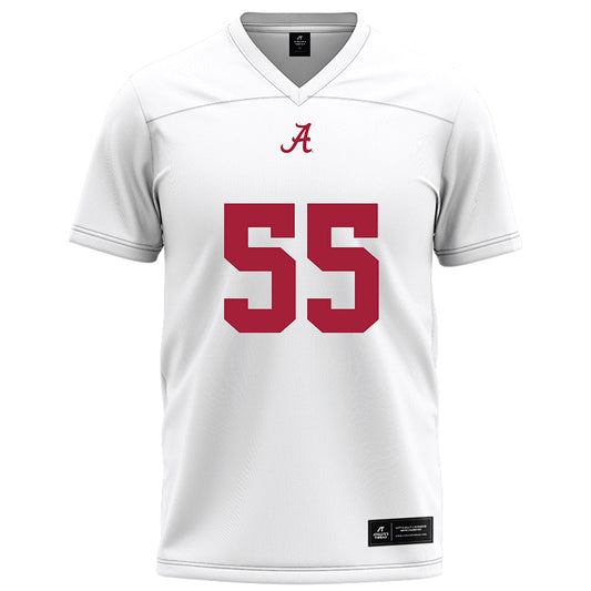 Alabama - NCAA Football : Racin Delgatty - White Football Jersey-0