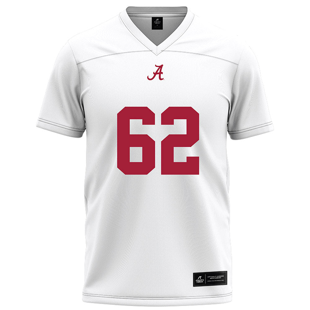 Alabama - NCAA Football : Davis Peterson - White Football Jersey-0