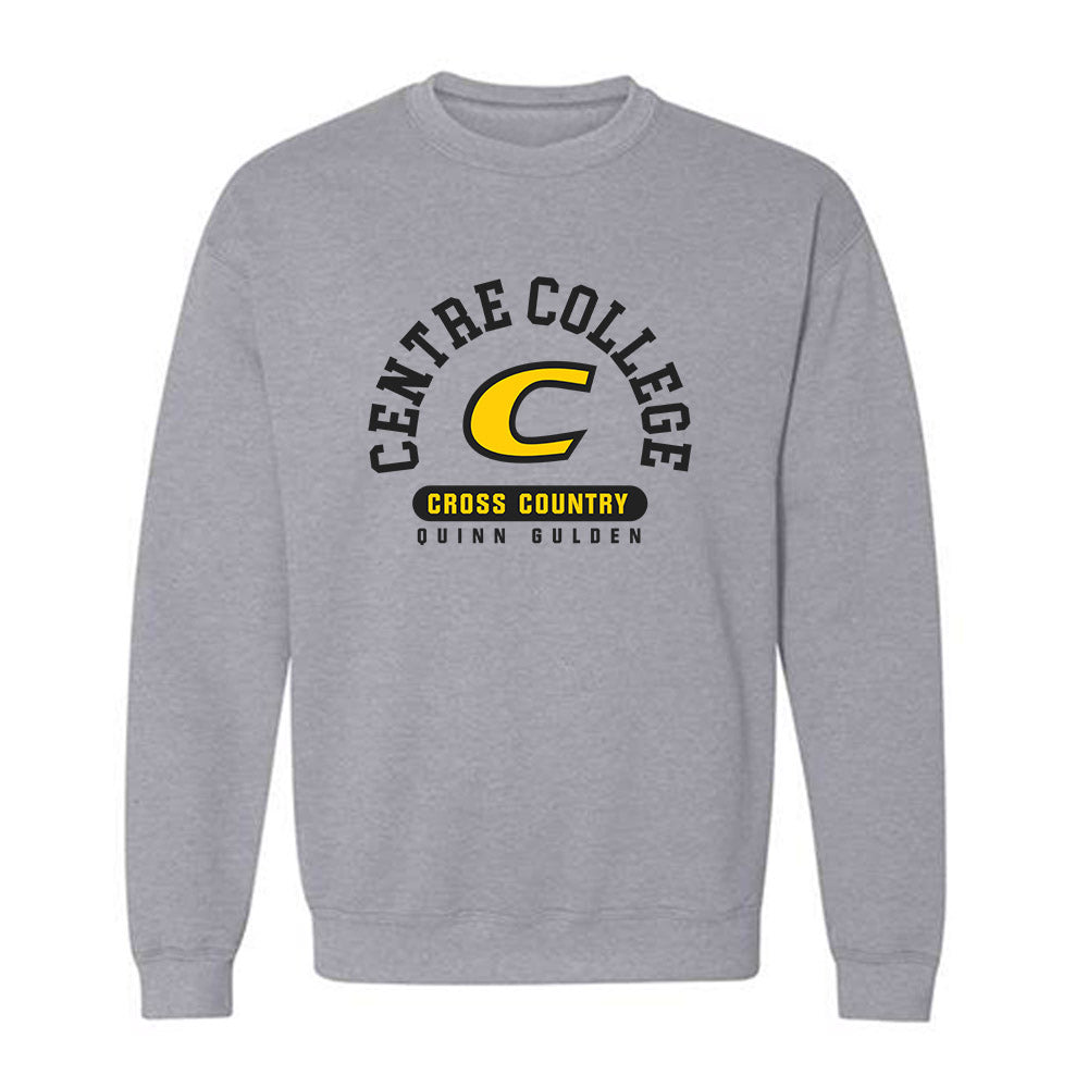 Centre College - NCAA Men's Cross Country : Quinn Gulden - Classic Fashion Shersey Crewneck Sweatshirt-0