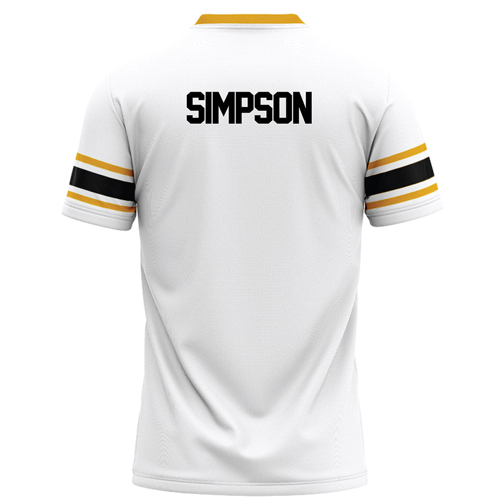 Missouri - NCAA Football : Donta Simpson - White Football Jersey-1