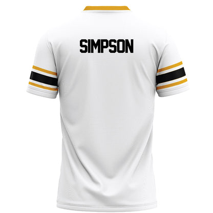 Missouri - NCAA Football : Donta Simpson - White Football Jersey-1