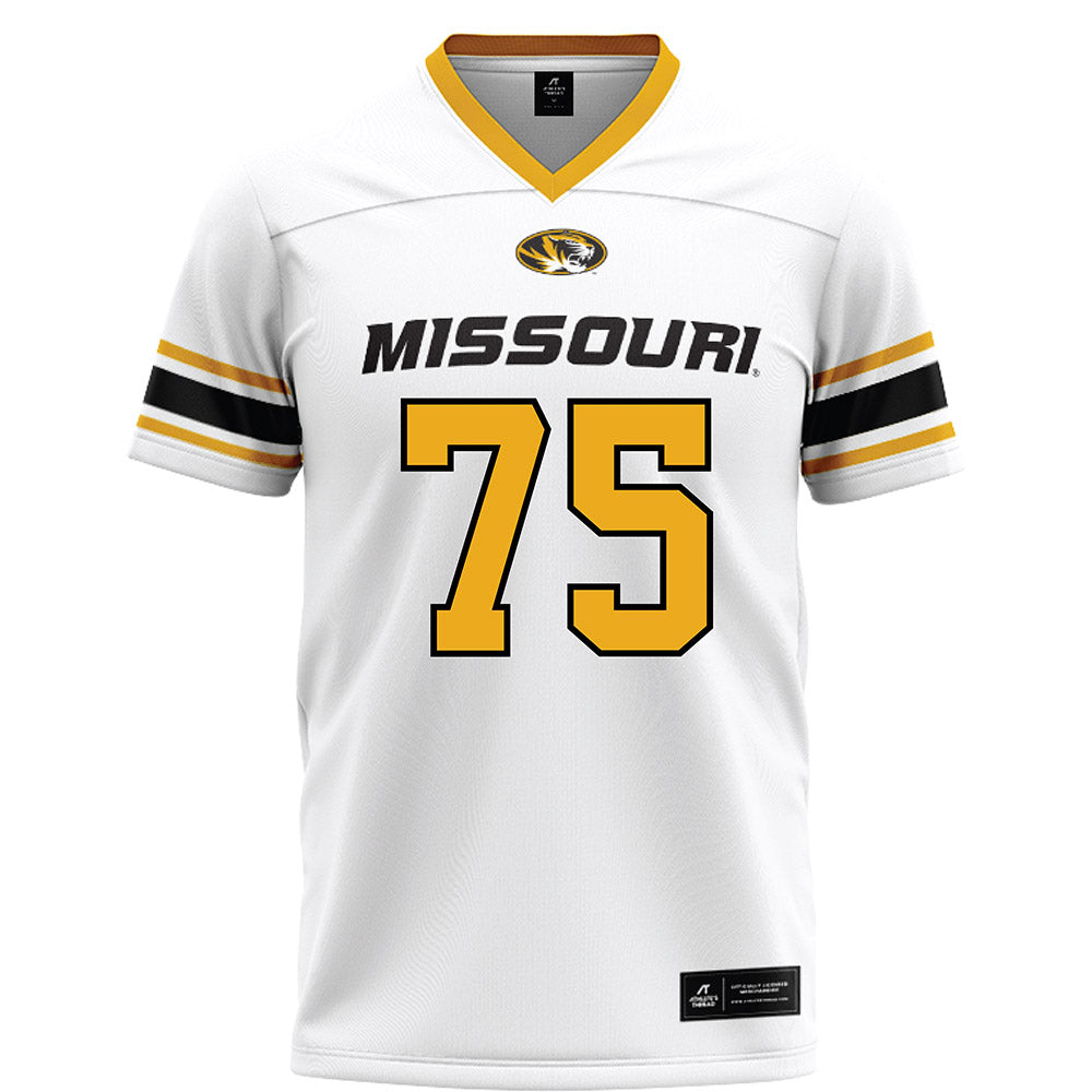 Missouri - NCAA Football : Jack Lange - White Football Jersey-0