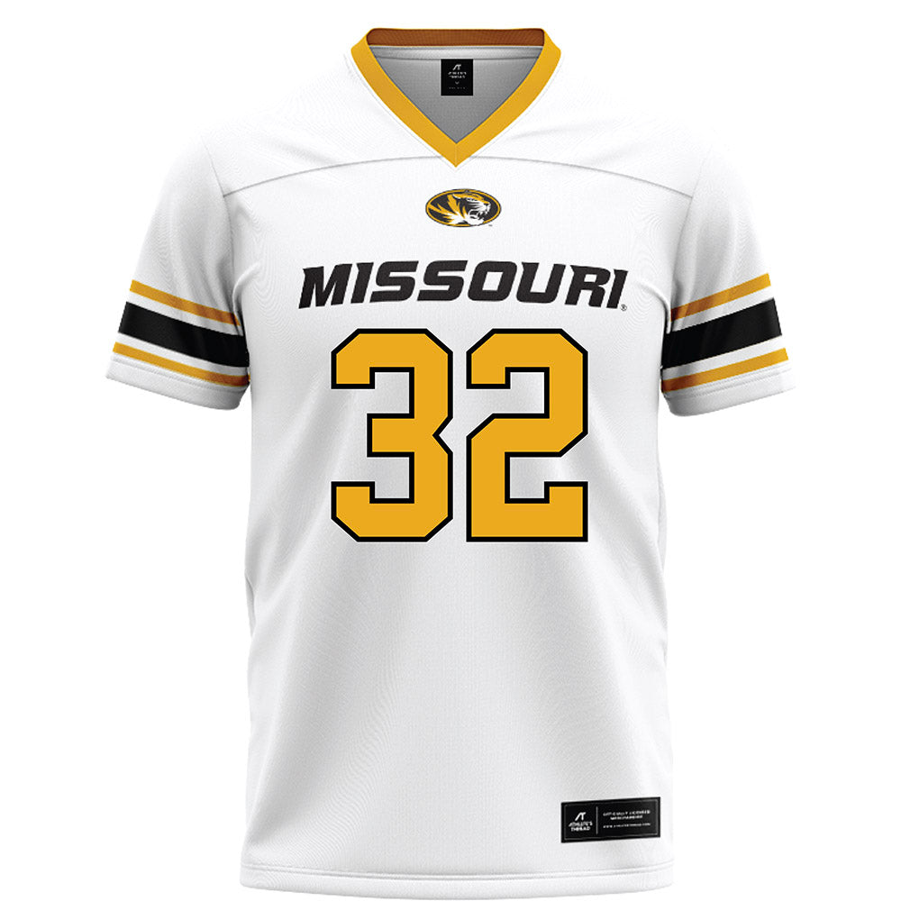 Missouri - NCAA Football : Maddux Hermestroff - White Football Jersey-0
