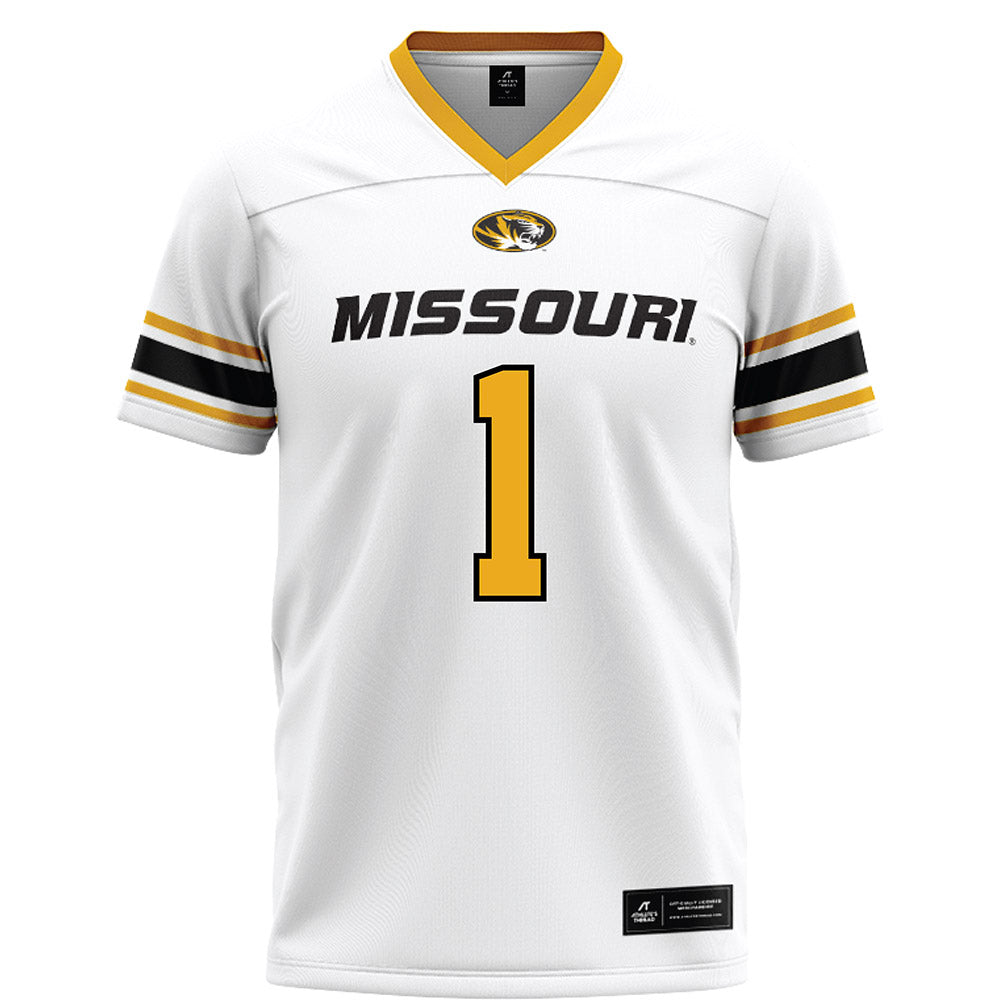 Missouri - NCAA Football : Donovan Olugbode - White Football Jersey-0