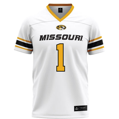 Missouri - NCAA Football : Donovan Olugbode - White Football Jersey-0