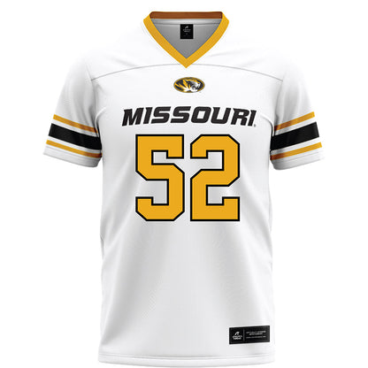 Missouri - NCAA Football : Demarcus Johnson - White Football Jersey-0