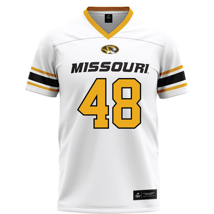 Missouri - NCAA Football : Oliver Robbins - White Football Jersey-0