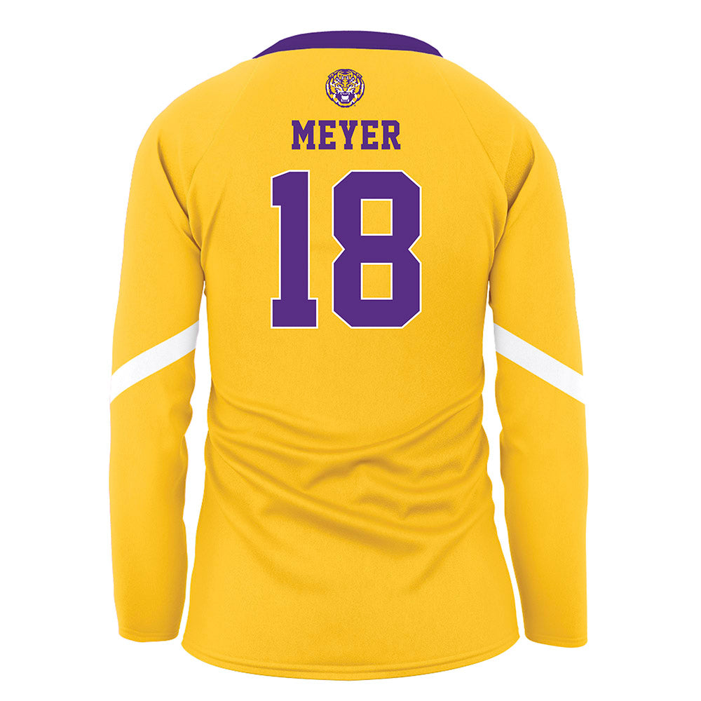 LSU - NCAA Women's Volleyball : Zayna Meyer - Gold Volleyball Jersey-1