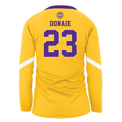 LSU - NCAA Women's Volleyball : Sanaa Donaie - Gold Volleyball Jersey-1