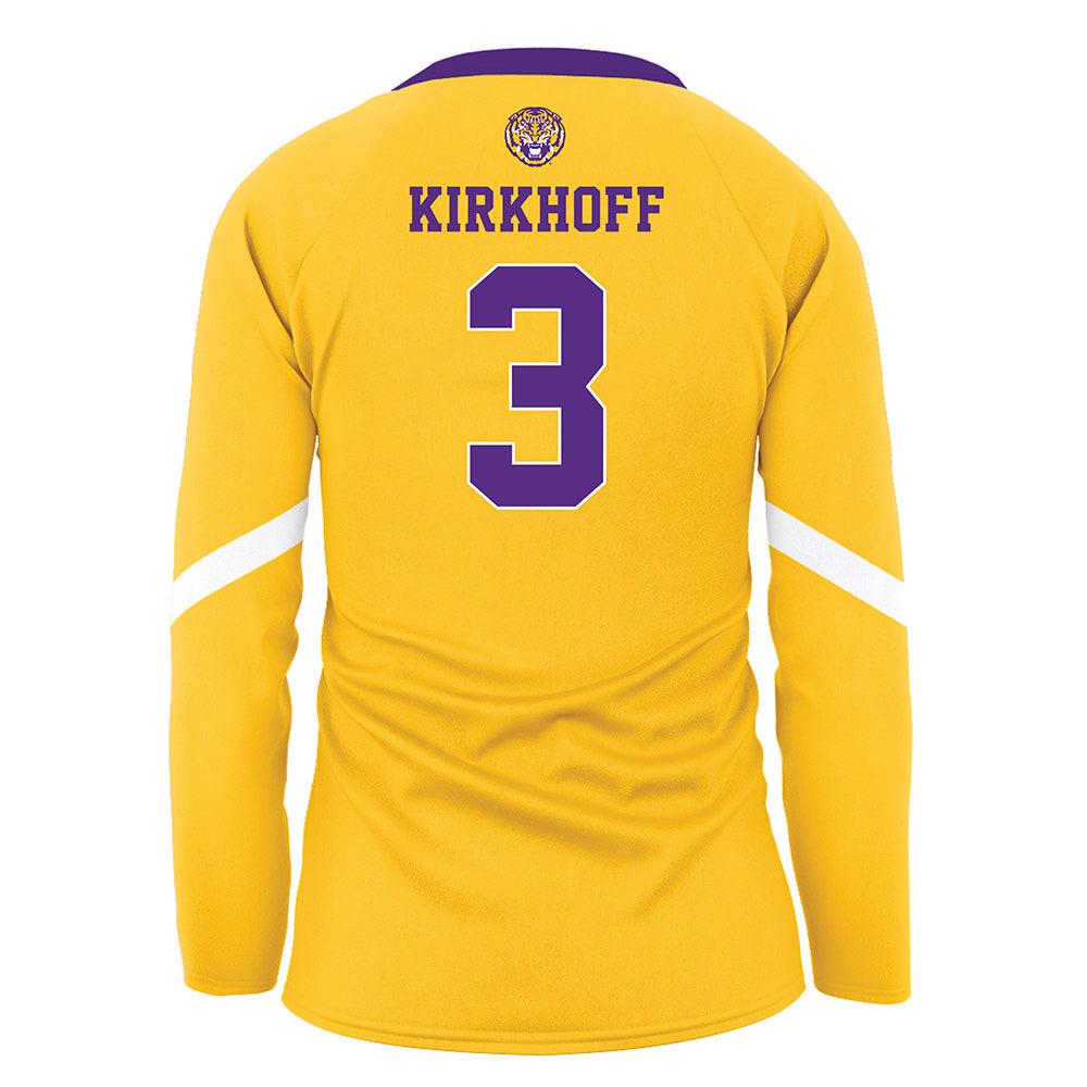LSU - NCAA Women's Volleyball : Aly Kirkhoff - Gold Volleyball Jersey-1