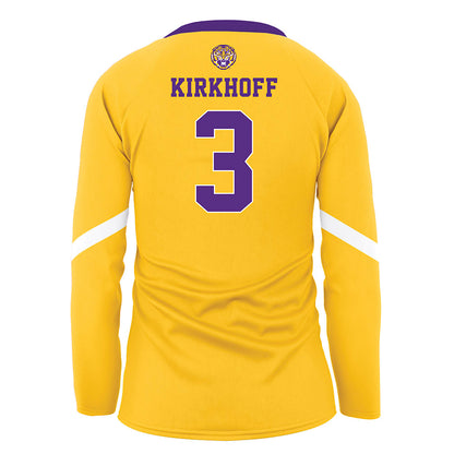 LSU - NCAA Women's Volleyball : Aly Kirkhoff - Gold Volleyball Jersey-1