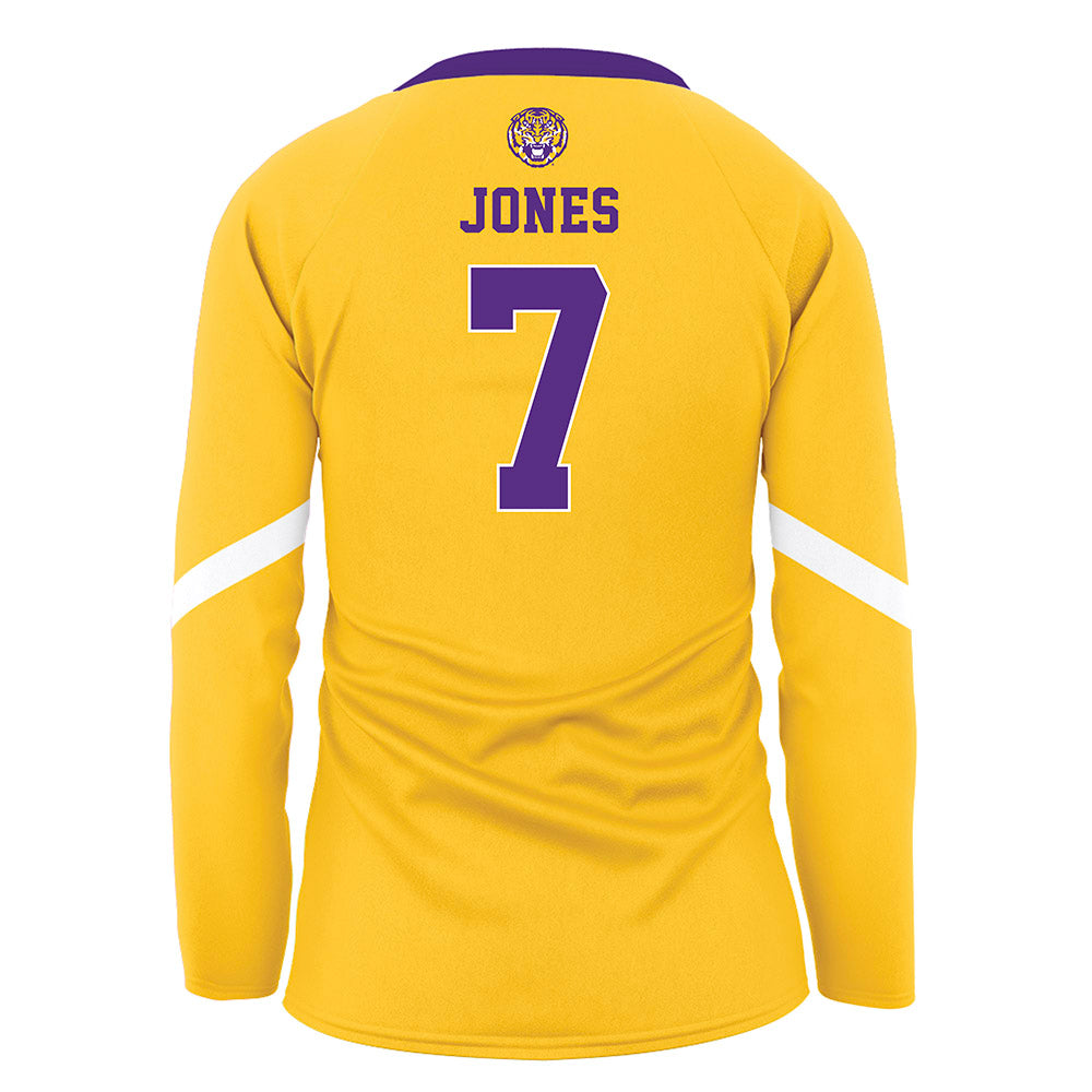 LSU - NCAA Women's Volleyball : Jessica Jones - Gold Volleyball Jersey-1