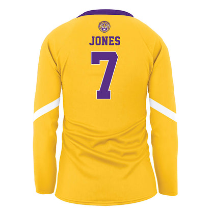 LSU - NCAA Women's Volleyball : Jessica Jones - Gold Volleyball Jersey-1