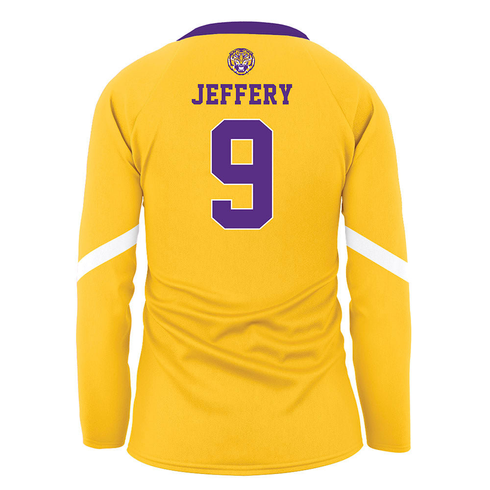 LSU - NCAA Women's Volleyball : Camryn Jeffery - Gold Volleyball Jersey-1