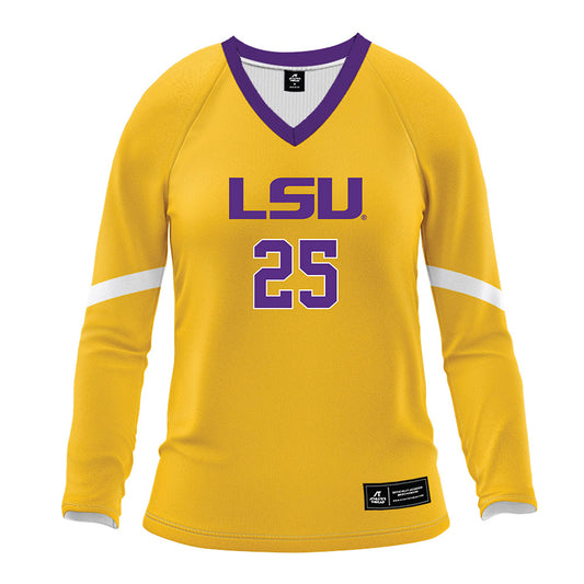 LSU - NCAA Women's Volleyball : Takyla Brown - Gold Volleyball Jersey-0