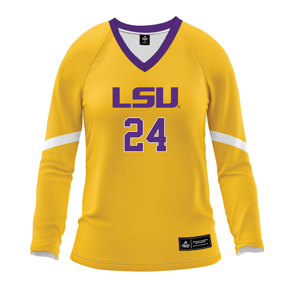 LSU - NCAA Women's Volleyball : Sophie Bonnaffee - Gold Volleyball Jersey-0