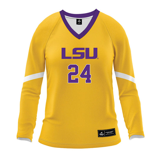LSU - NCAA Women's Volleyball : Sophie Bonnaffee - Gold Volleyball Jersey-0