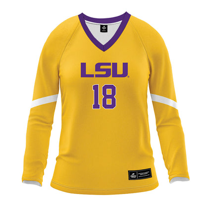 LSU - NCAA Women's Volleyball : Zayna Meyer - Gold Volleyball Jersey-0