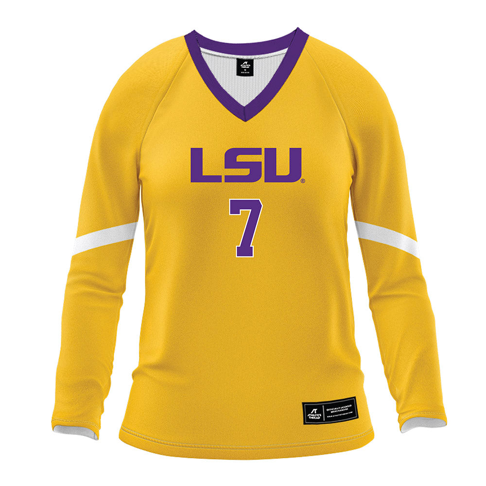LSU - NCAA Women's Volleyball : Jessica Jones - Gold Volleyball Jersey-0