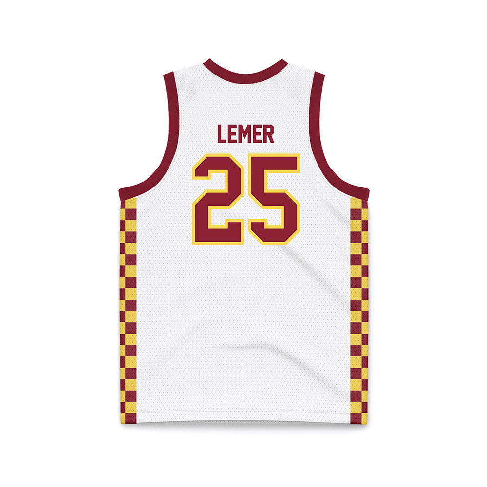 NSU - NCAA Men's Basketball : Parker Lemer - White Basketball Jersey