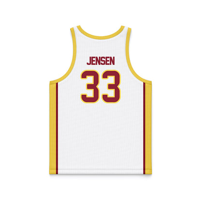 NSU - NCAA Women's Basketball : Brooke Jensen - White Basketball Jersey-1