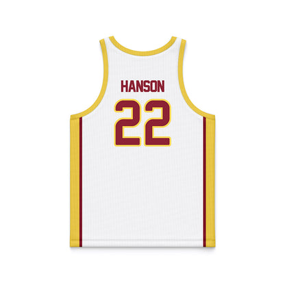 NSU - NCAA Women's Basketball : Ava Hanson - White Basketball Jersey-1