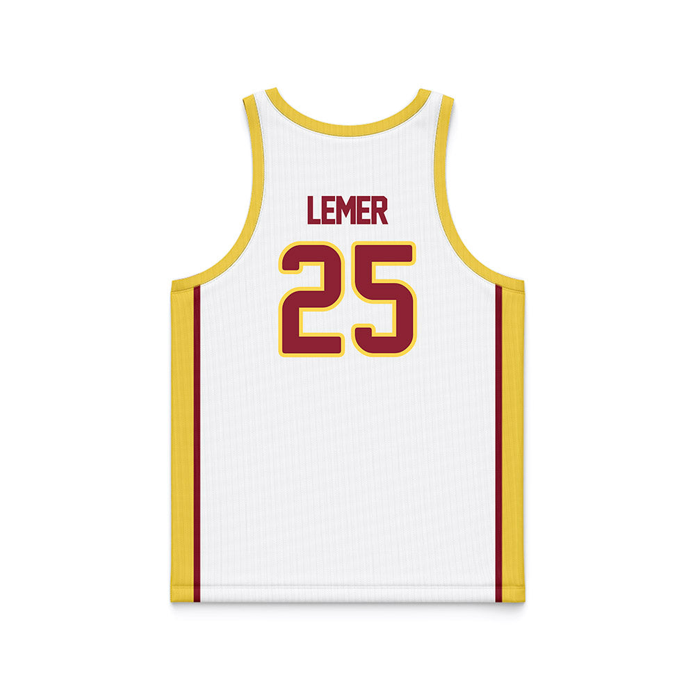 NSU - NCAA Men's Basketball : Parker Lemer - White Basketball Jersey