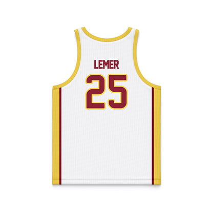 NSU - NCAA Men's Basketball : Parker Lemer - White Basketball Jersey