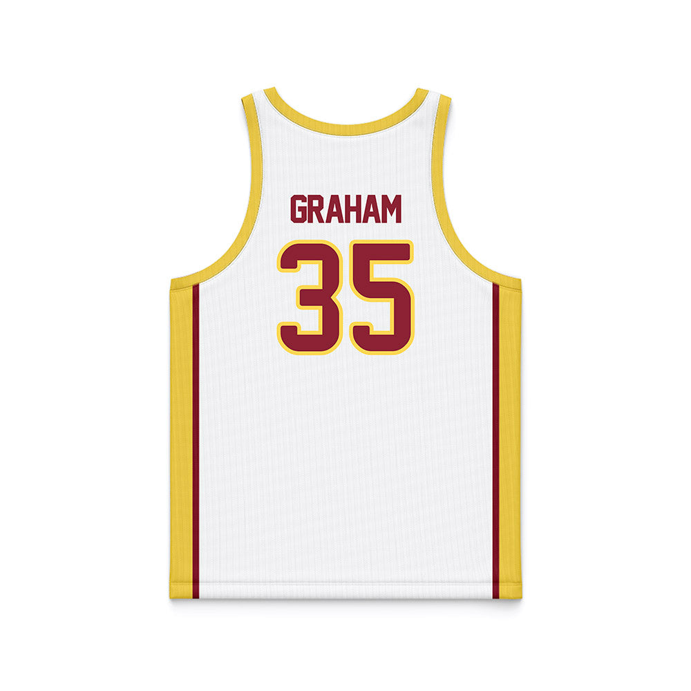 NSU - NCAA Women's Basketball : Telia Graham - White Basketball Jersey-1