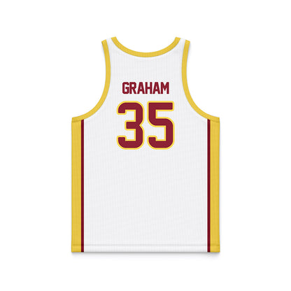 NSU - NCAA Women's Basketball : Telia Graham - White Basketball Jersey-1