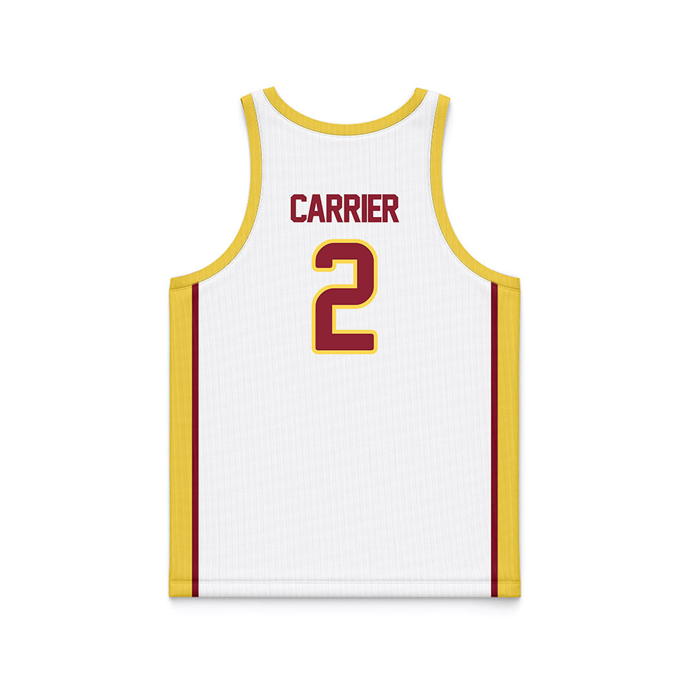 NSU - NCAA Women's Basketball : Makenzie Carrier - White Basketball Jersey-1