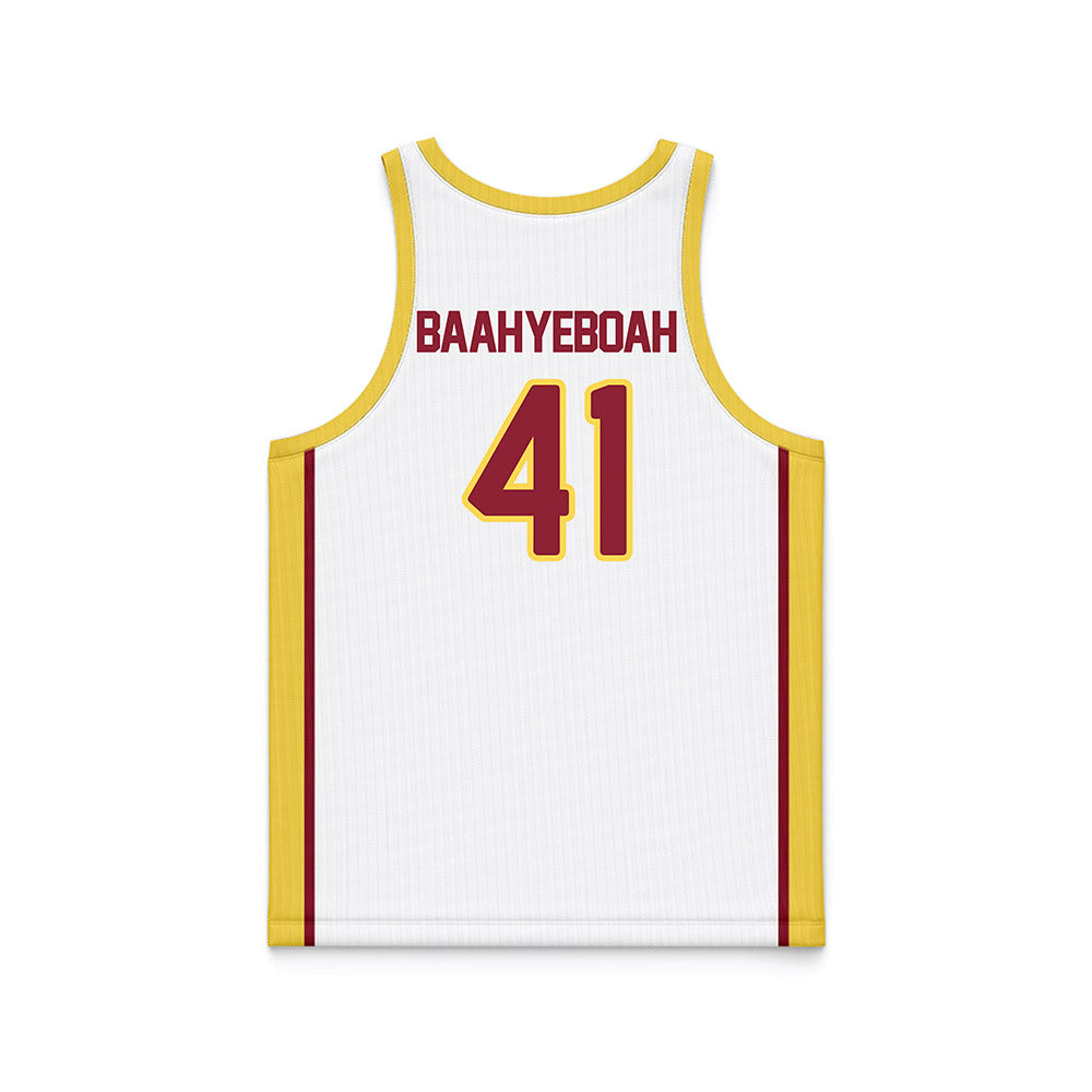 NSU - NCAA Men's Basketball : Marley Baah-Yeboah - White Basketball Jersey