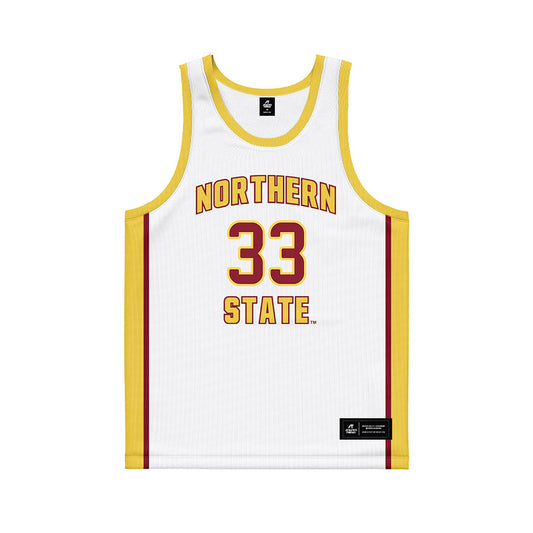 NSU - NCAA Women's Basketball : Brooke Jensen - White Basketball Jersey-0