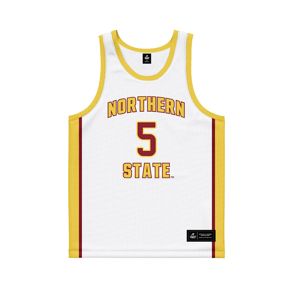 NSU - NCAA Women's Basketball : Elizabeth Boschee - White Basketball Jersey-0