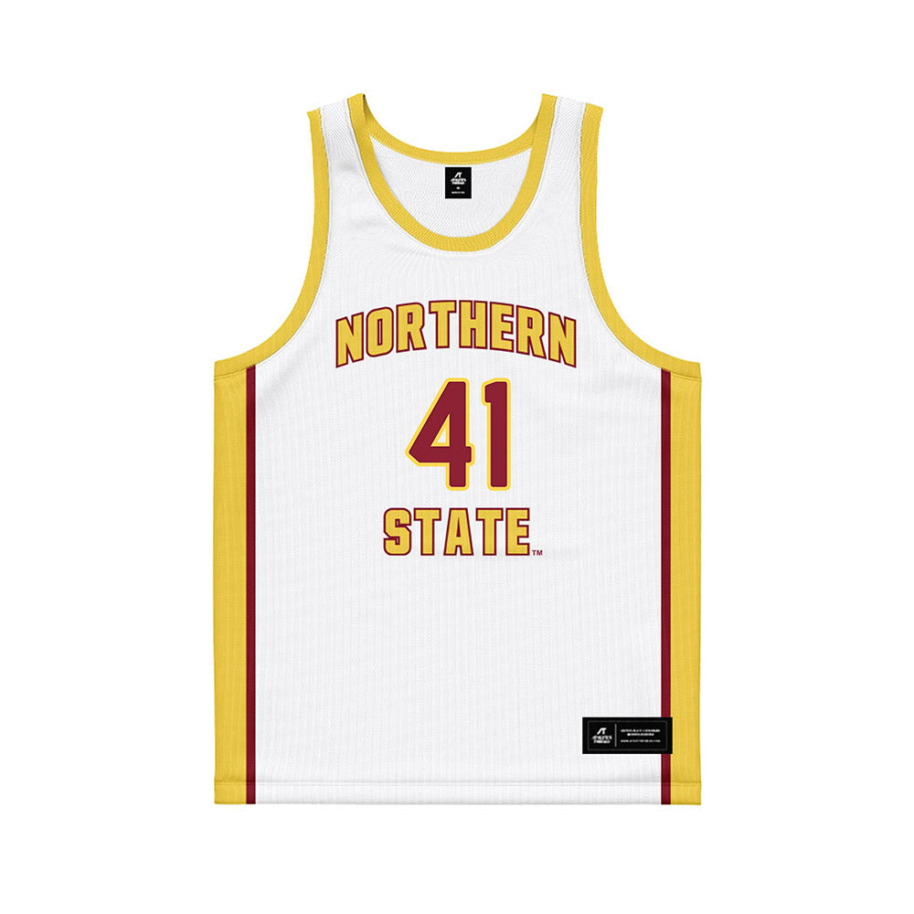 NSU - NCAA Men's Basketball : Marley Baah-Yeboah - White Basketball Jersey