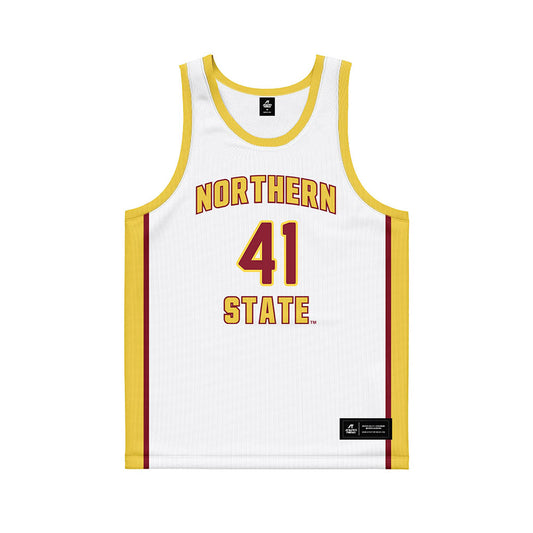 NSU - NCAA Men's Basketball : Marley Baah-Yeboah - White Basketball Jersey