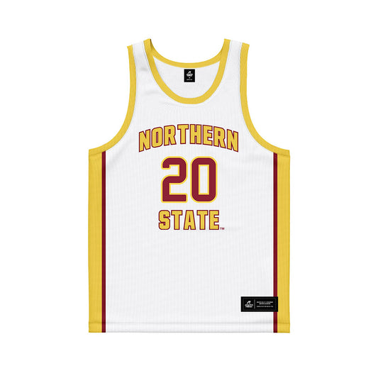 NSU - NCAA Women's Basketball : Izzy Guetzlaff - White Basketball Jersey-0