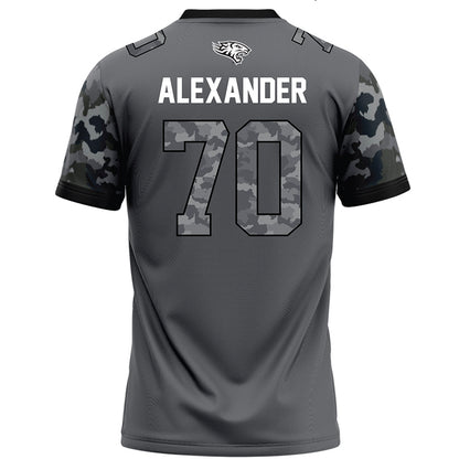 Towson - NCAA Football : TKhi Alexander - Dark Grey Jersey-1