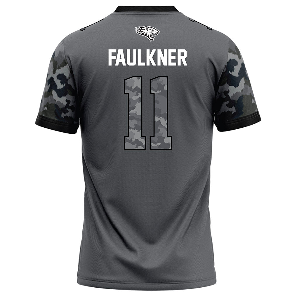 Towson - NCAA Football : Peyton Faulkner - Dark Grey Jersey-1