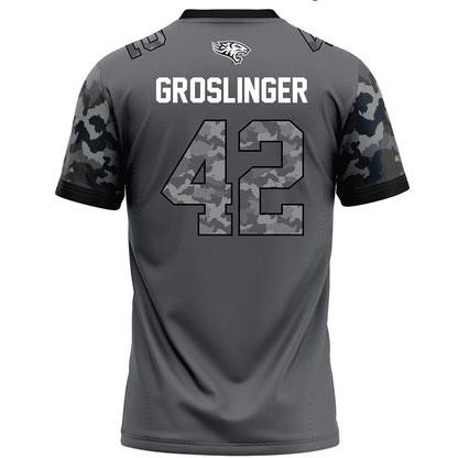 Towson - NCAA Football : Max Groslinger - Dark Grey Jersey-1